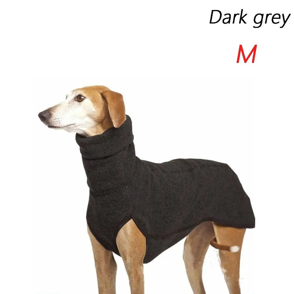 Dog Pet Winter High Collar Jumper Sweater Medium Big Dog Coat Jacket Great Dane Greyhound Pitbull Clothing Pets Clothes