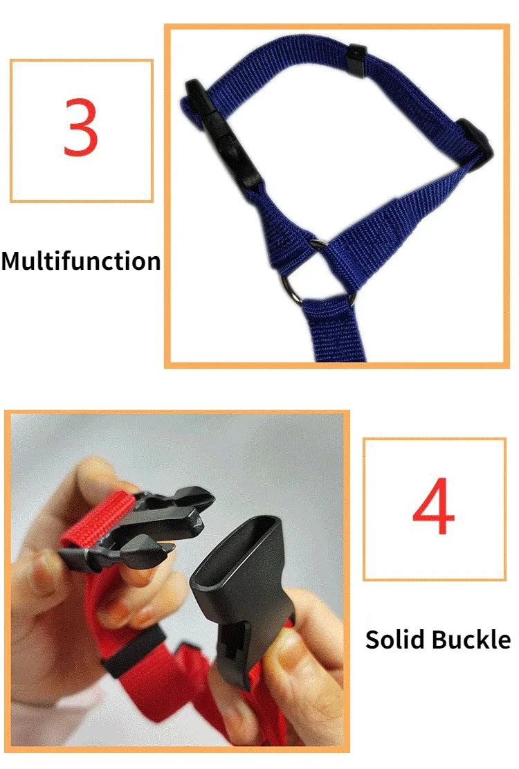 1PC  Pet Car Seat Belt Nylon Lead Leash Backseat Safety Belt Adjustable  pet collars dog collar cat collar