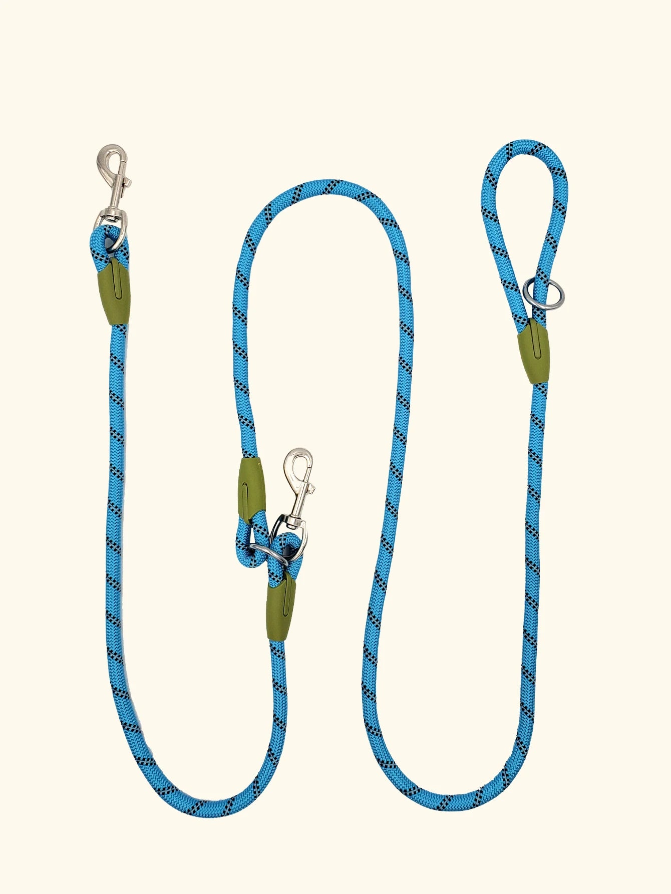 Reflective Nylon Leashes Pet Dogs Chain Traction Rope Leads for Running Dog Walking Free Hands Rope Chain for Small Large Dogs