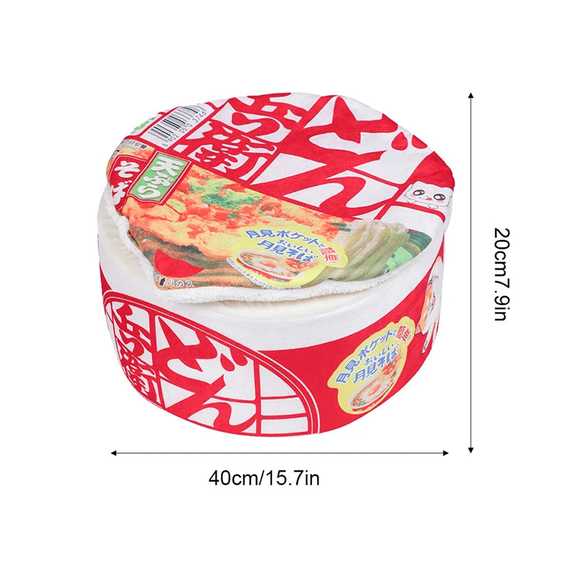 Noodle-Shaped Fleece-Lined Pet Bed Warm Breathable Detachable Round Cat Nest Flip Cover Four Seasons Universal Dog Kennel