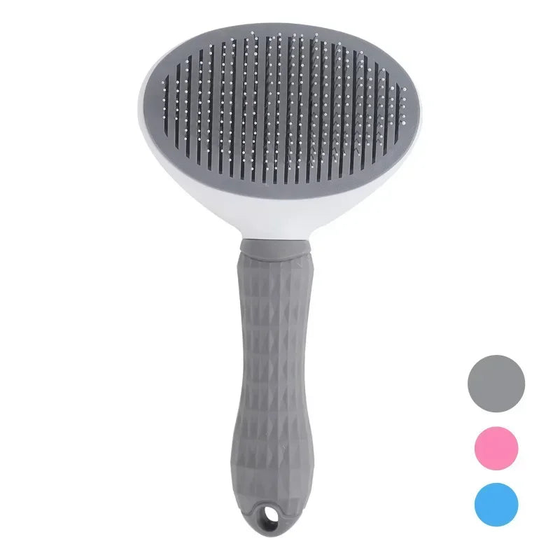 Pet Hair Removal Brush Pet Cleaning and Grooming Products Stainless Steel Automatic Hair Removal Cat Comb Pet Grooming Products